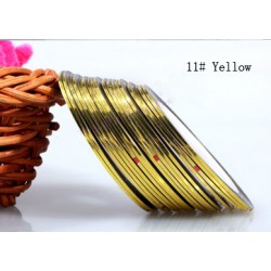 Fir metalic adeziv modele unghii #11 Folie fir metalic